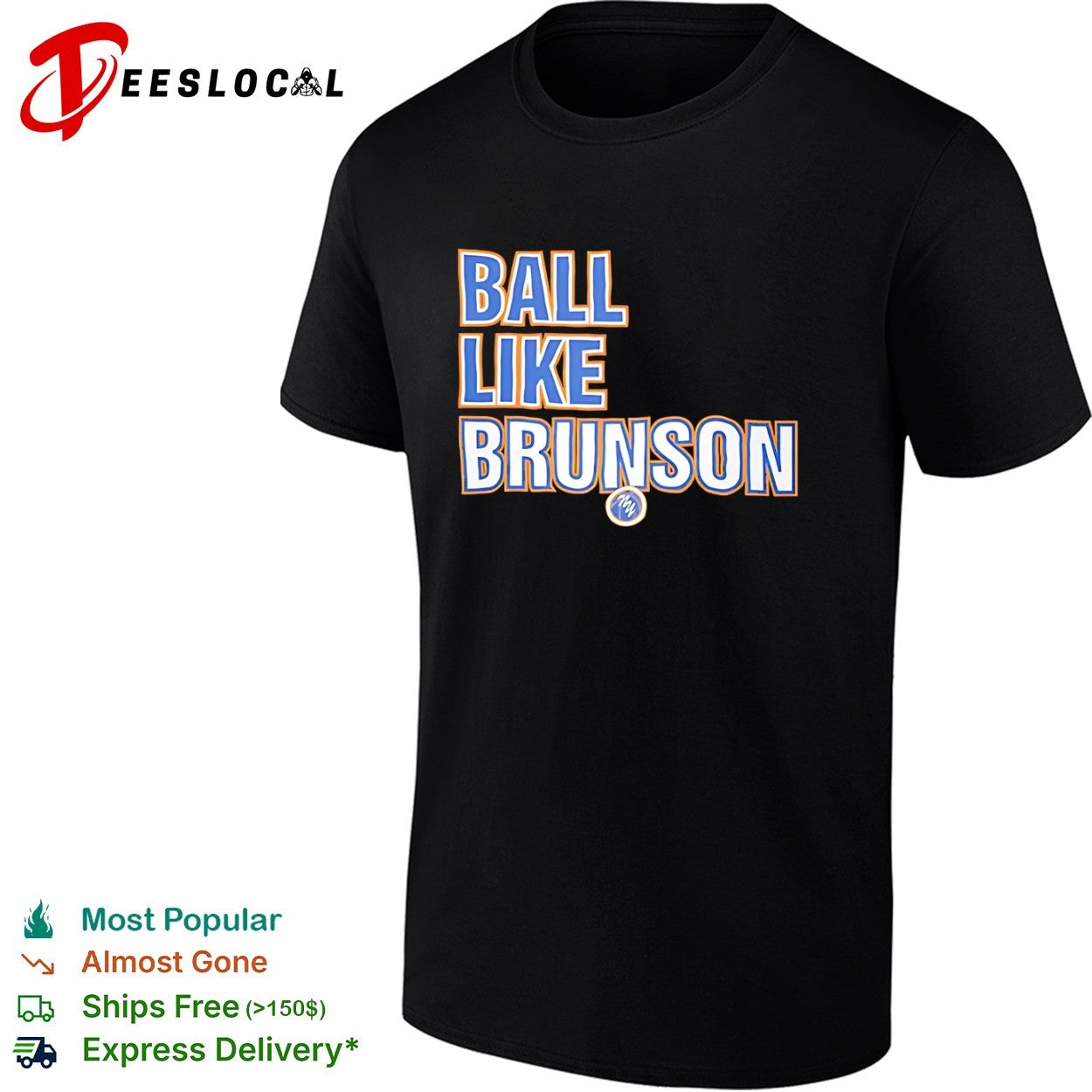 Jalen Brunson New York Knicks NBA Ball Like Brunson Basketball Player shirt