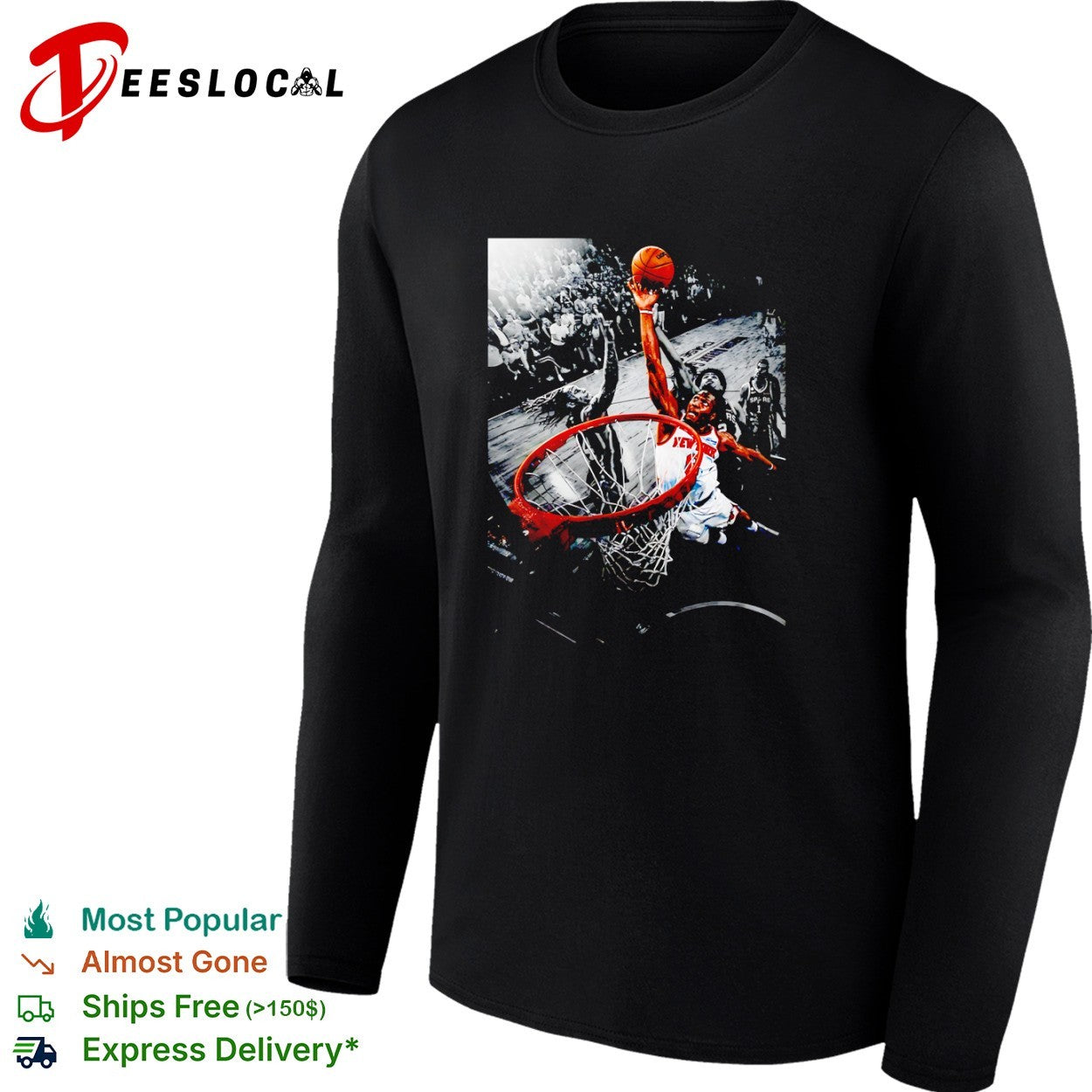 Jalen Brunson New York Knicks NBA Basketball Slam Dunk shirt