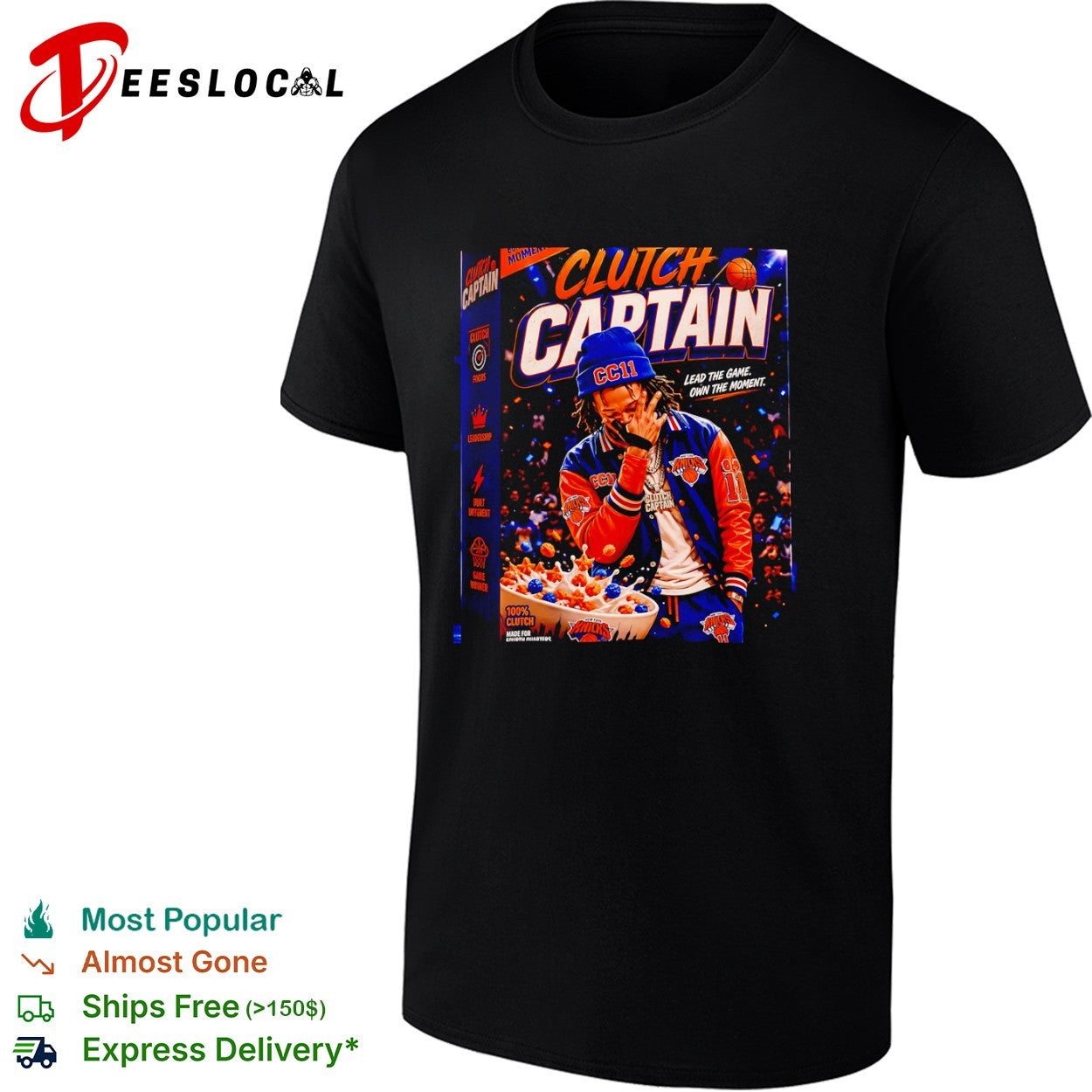 Jalen Brunson New York Knicks NBA Clutch Captain Lead the Game Own the Moment shirt
