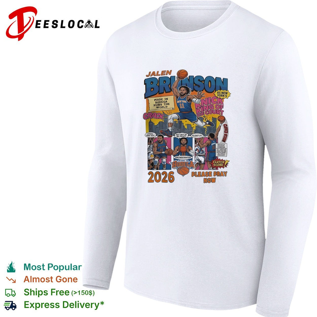 Jalen Brunson New York Knicks NBA Made in Bodega King of the Court 2026 shirt