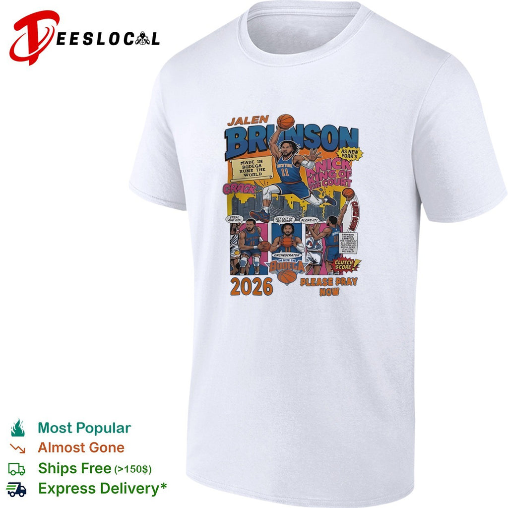 Jalen Brunson New York Knicks NBA Made in Bodega King of the Court 2026 shirt