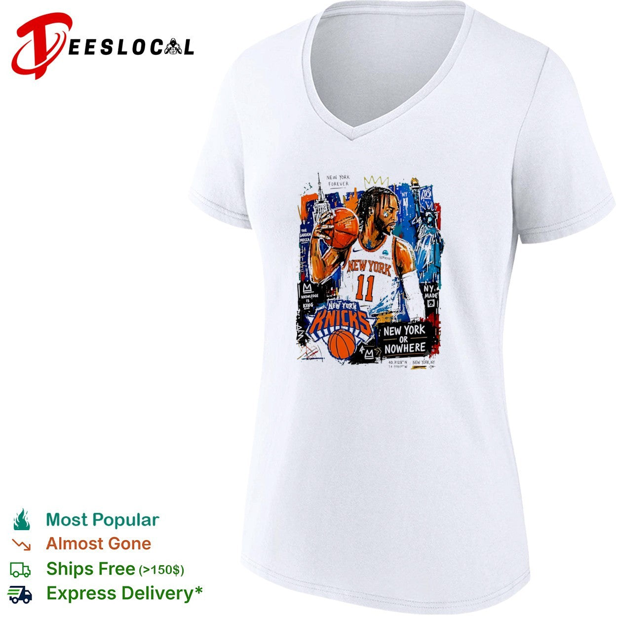 Jalen Brunson New York Knicks NBA New York Forever Garden Mecca New York or Nowhere shirt