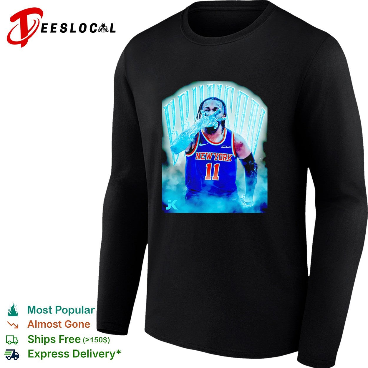 Jalen Brunson New York Knicks NBA ice basketball player shirt