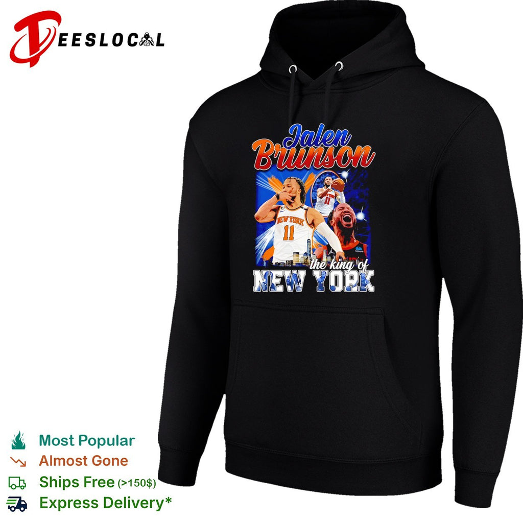 Jalen Brunson New York Knicks NBA the king of New York basketball fan shirt