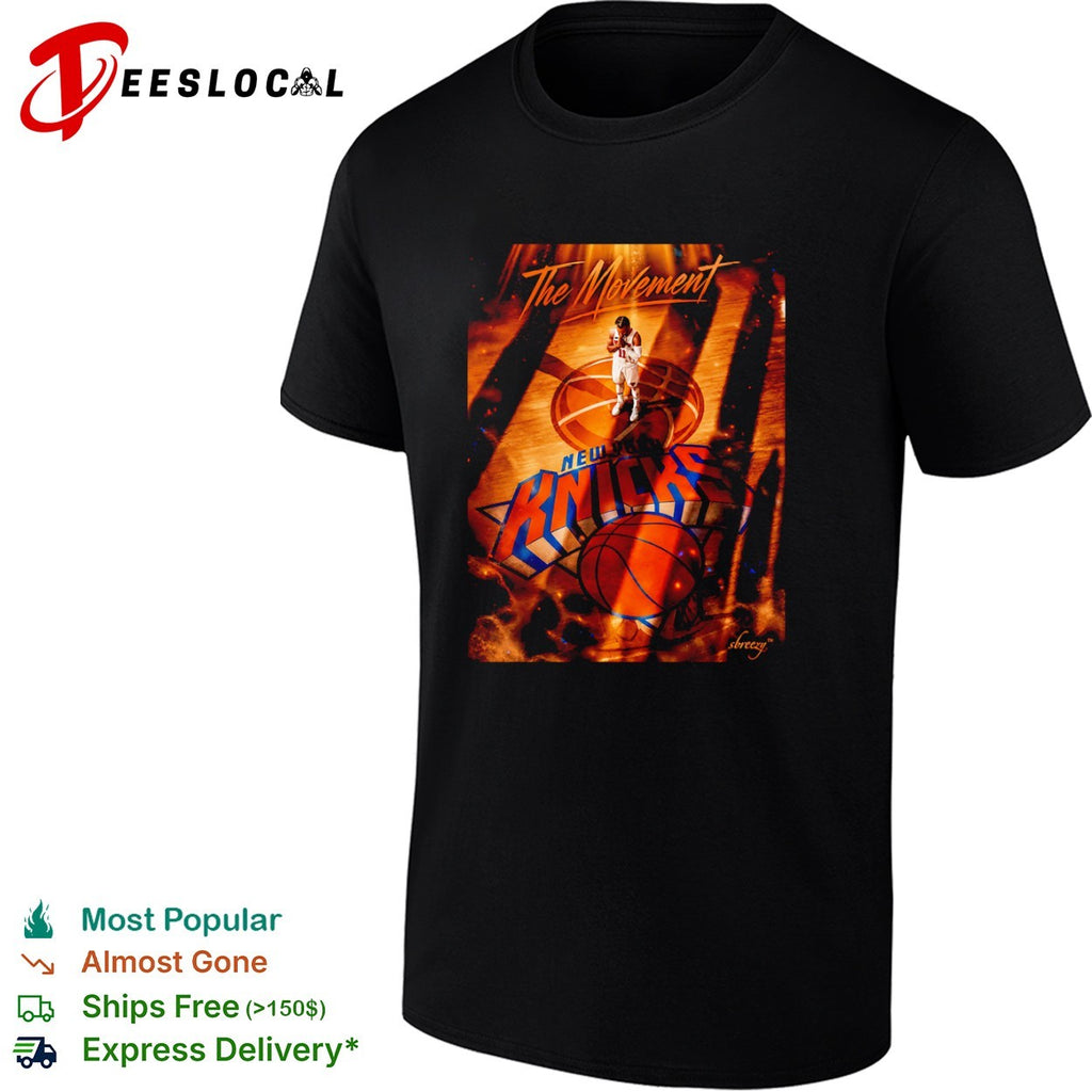 Jalen Brunson New York Knicks The Movement NBA Basketball shirt