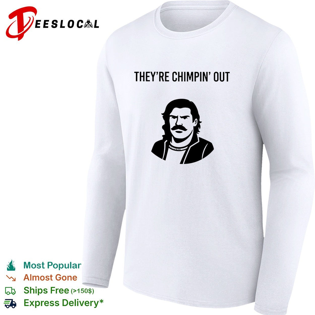 Jalen Brunson New York Knicks they’re chimpin out parody NBA basketball player shirt