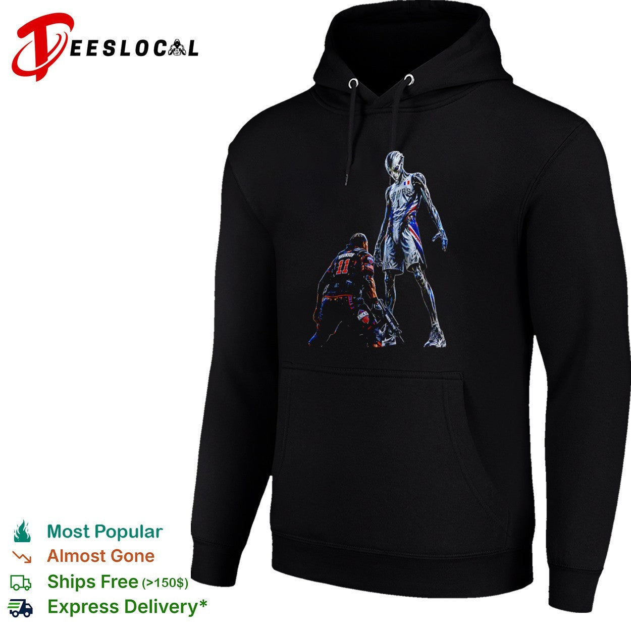 Jalen Brunson New York Knicks vs Victor Wembanyama alien San Antonio Spurs NBA Parody shirt