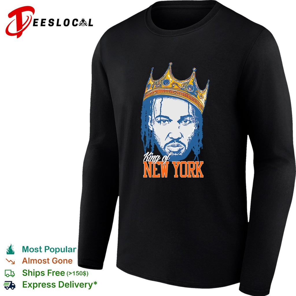 Jalen Brunson big face New York Knicks NBA King of New York shirt