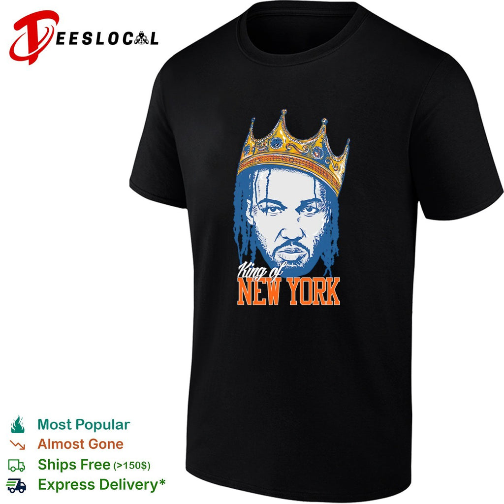 Jalen Brunson big face New York Knicks NBA King of New York shirt
