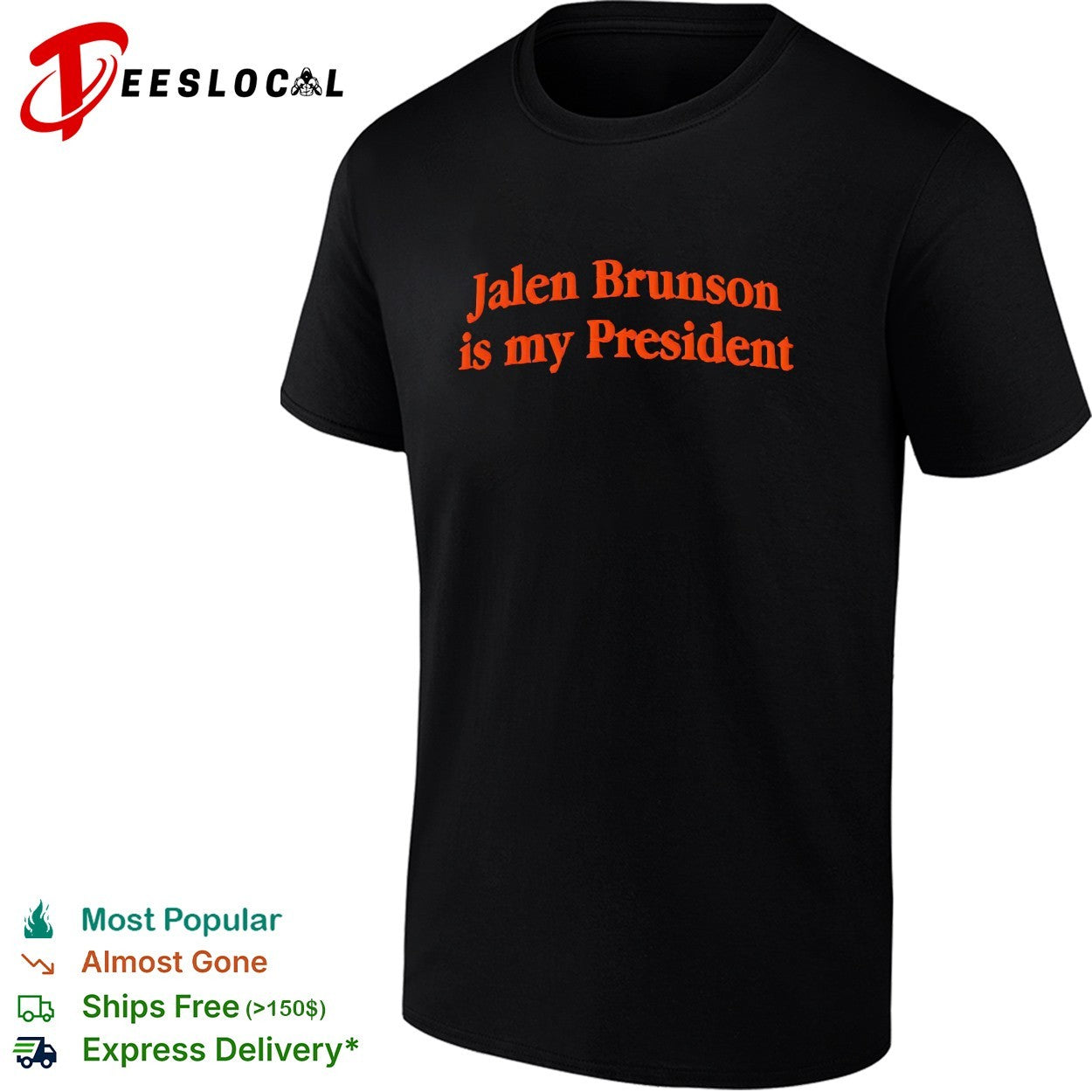 Jalen Brunson is my president New York Knicks embroidered hat shirt