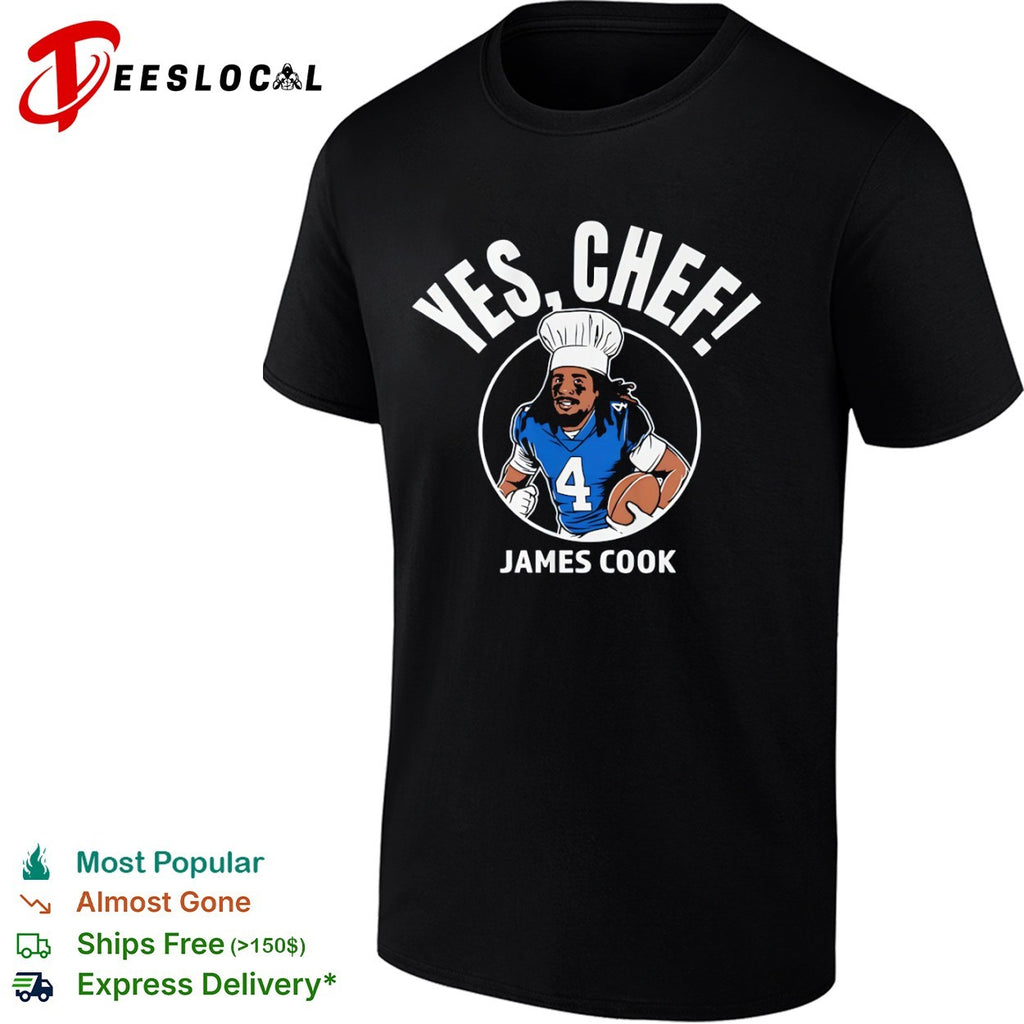 James Cook Buffalo Bills NFL Yes Chef shirt