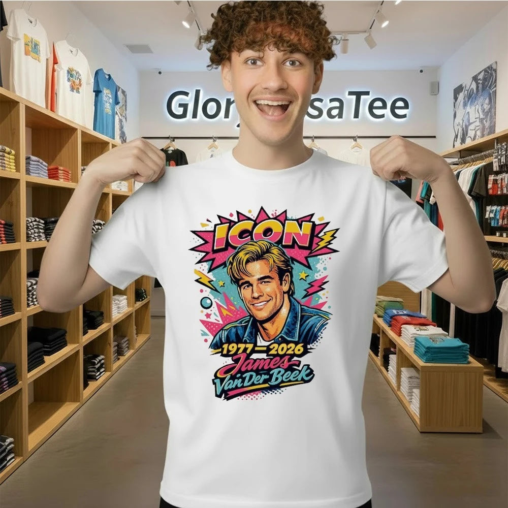 James Van Der Beek RIP 1977-2026 Icon Memorial Shirt