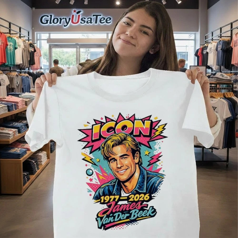 James Van Der Beek RIP 1977-2026 Icon Memorial Shirt