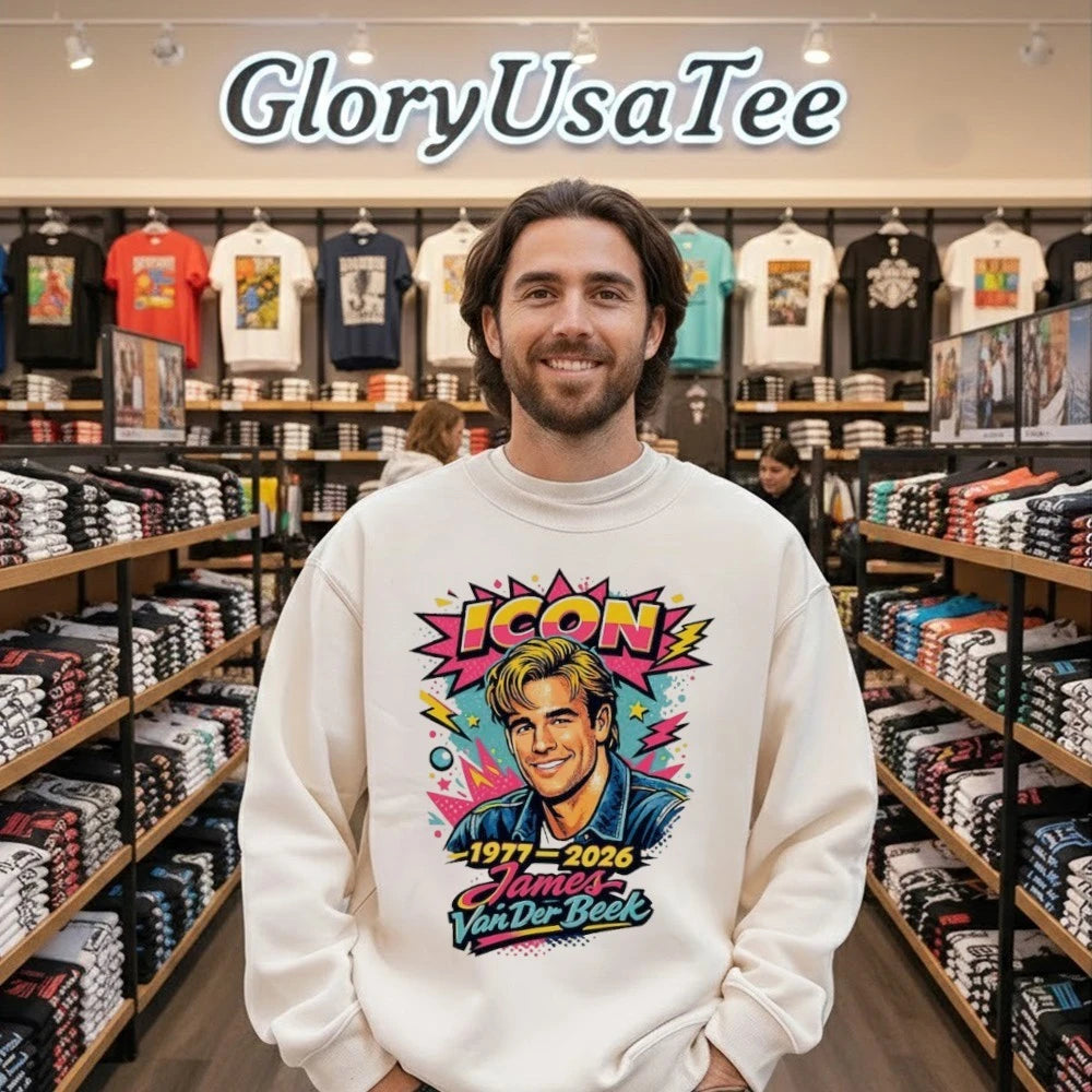 James Van Der Beek RIP 1977-2026 Icon Memorial Shirt