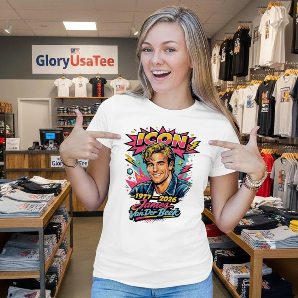 James Van Der Beek RIP 1977-2026 Icon Memorial Shirt