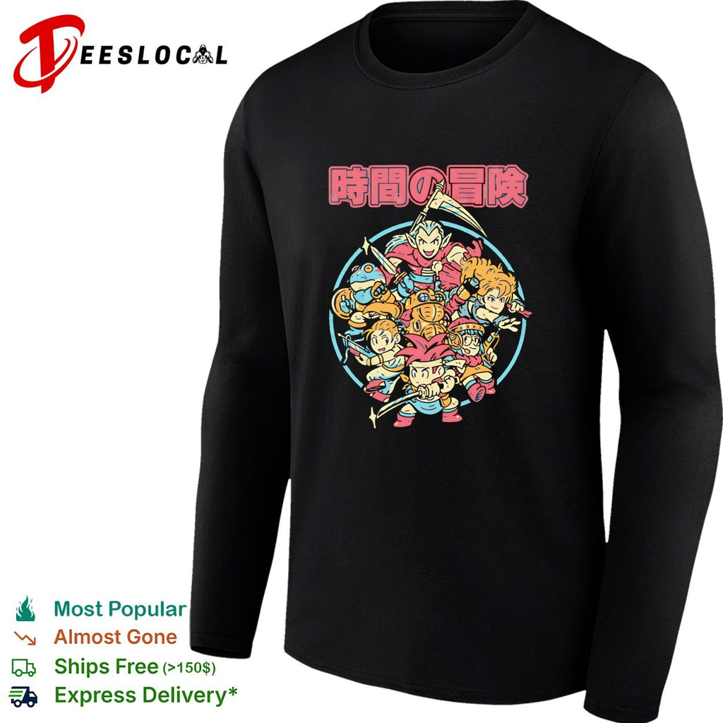Japanese kanji adventure characters illustrated circle poster art shirt