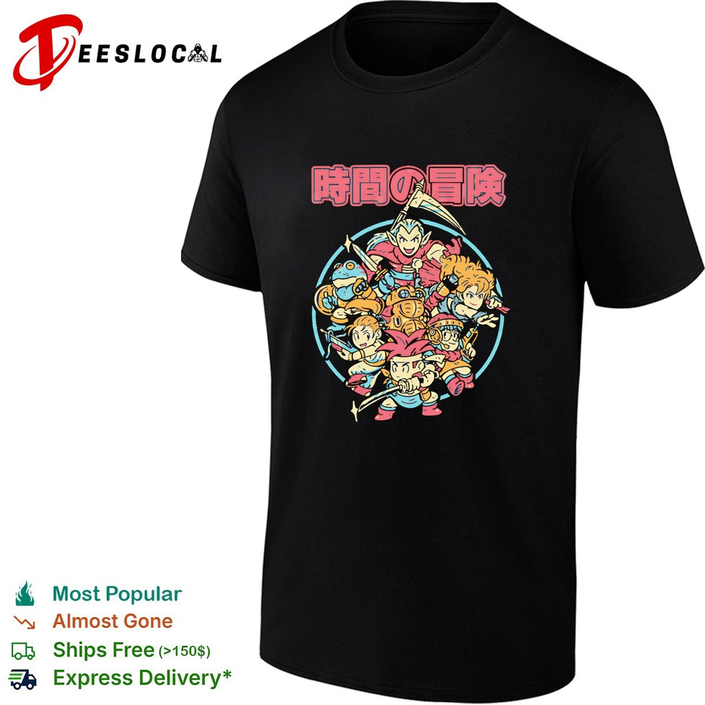 Japanese kanji adventure characters illustrated circle poster art shirt