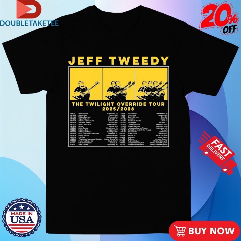 Jeff Tweedy Twilight Override 2025 2026 Tour Dates Shirts