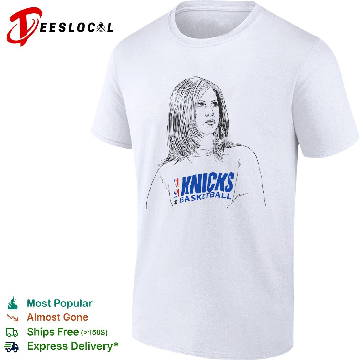 Jennifer Aniston New York Knicks Basketball NBA shirt