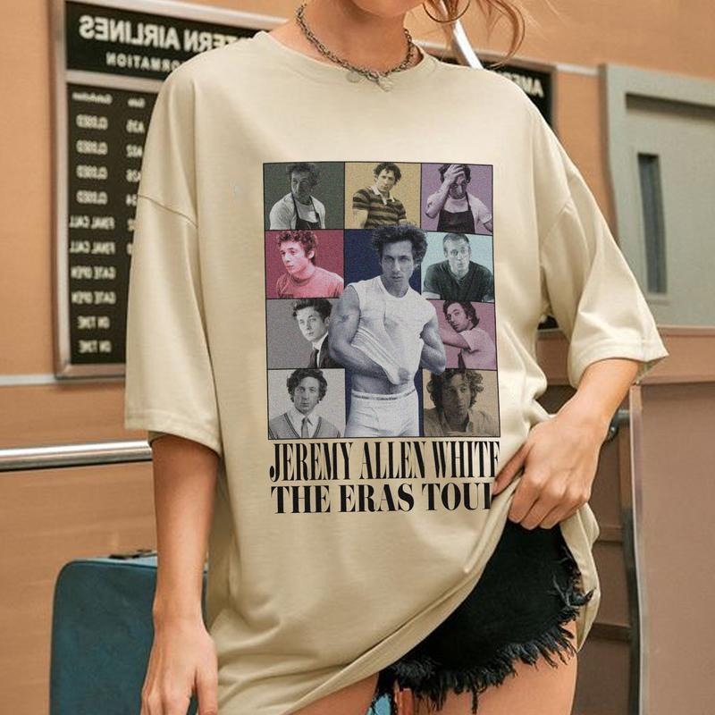 Jeremy Allen White The Eras Tour, Cotton Fabric Vintage T-Shirt Sweatshirt Hoodie Unisex | TeeBloomCo.com