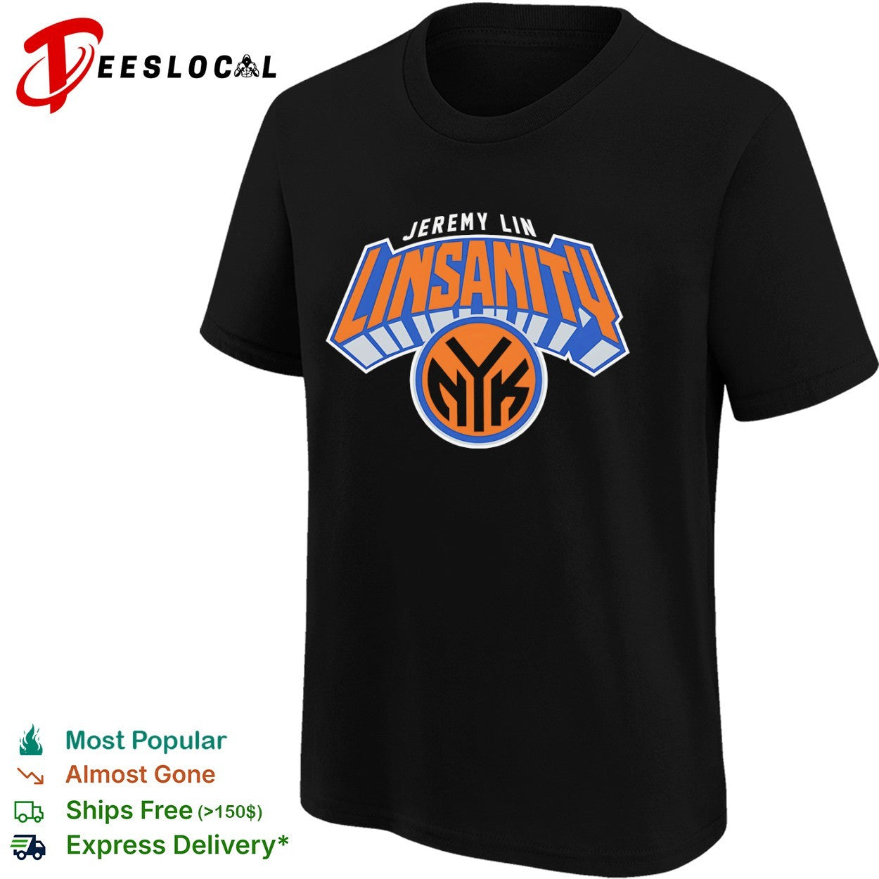 Jeremy Lin Linsanity New York Knicks NYK basketball logo shirt
