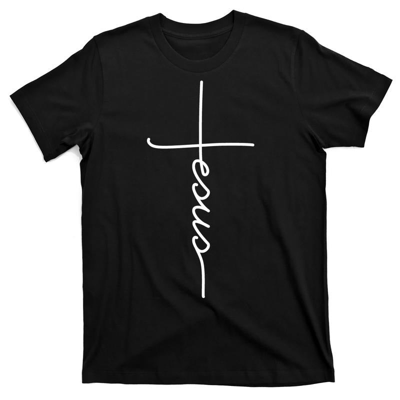 Jesus Christ Faith Christian Cross Logo T-Shirt Menswear Top Hoodie, Sweatshirt | TeeBloomCo.com