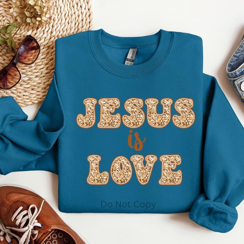 Jesus Is Love DTF Transfer ONLY - This is NOT a T Shirt Hoodie, Sweatshirt | TeeBloomCo.com