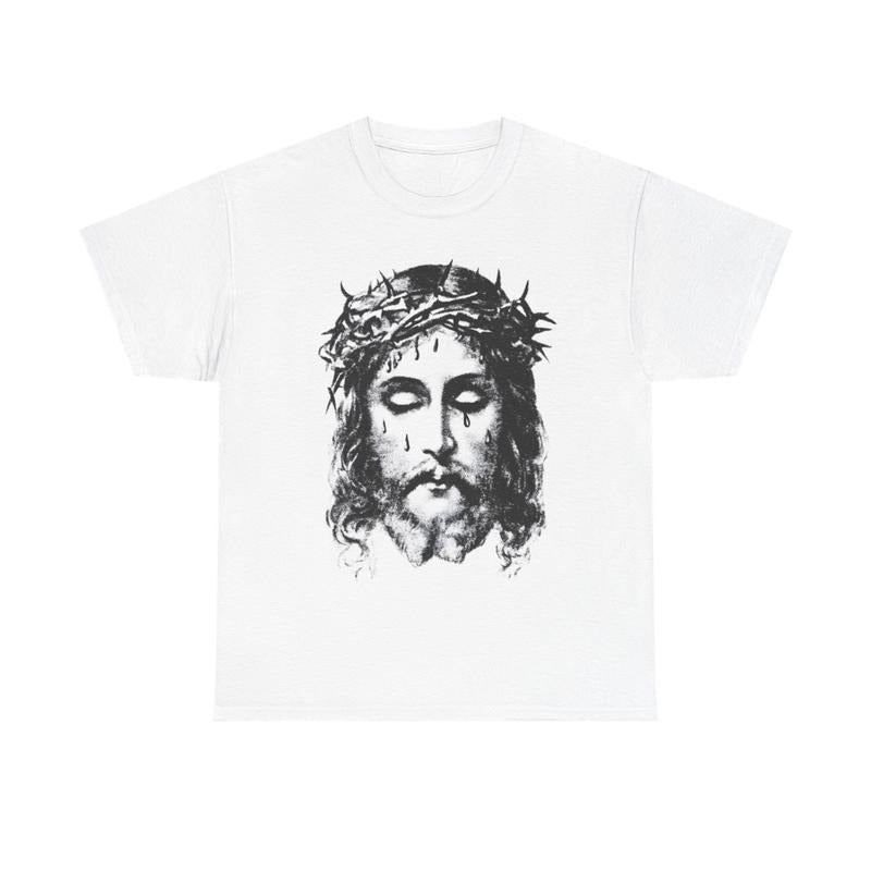 Jesus Love Graphic Tee - Casual Oversized Cotton T-Shirt with Jesus Headline Design Hoodie, Sweatshirt | TeeBloomCo.com