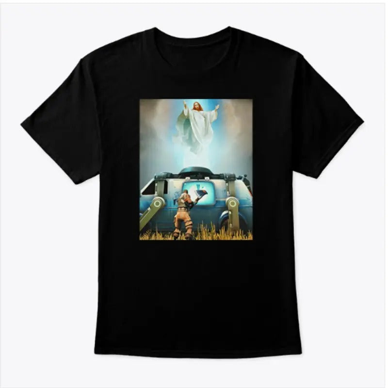 Jesus Resurrection Fortnite Shirt, Gift for him, Gift for her, UNISEX Tshirt Hoodie, Sweatshirt | TeeBloomCo.com