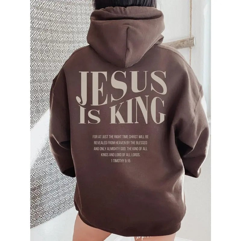 Jesus is king sweatshirt Jesus hoodie Christian merch streetwear shirt | TeeBloomCo.com