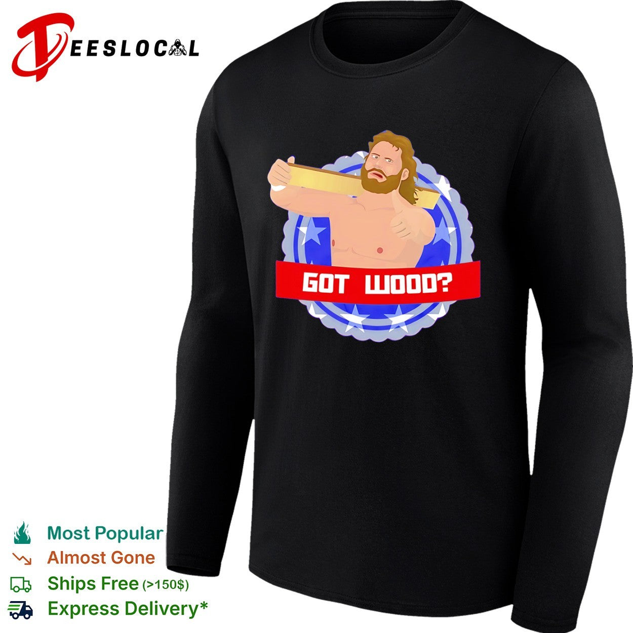Jim Duggan WWE Wrestling Got Wood shirt