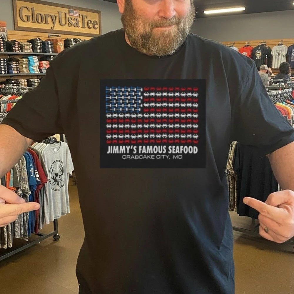 Jimmy’s Famous Seafood Crab Flag Shirt