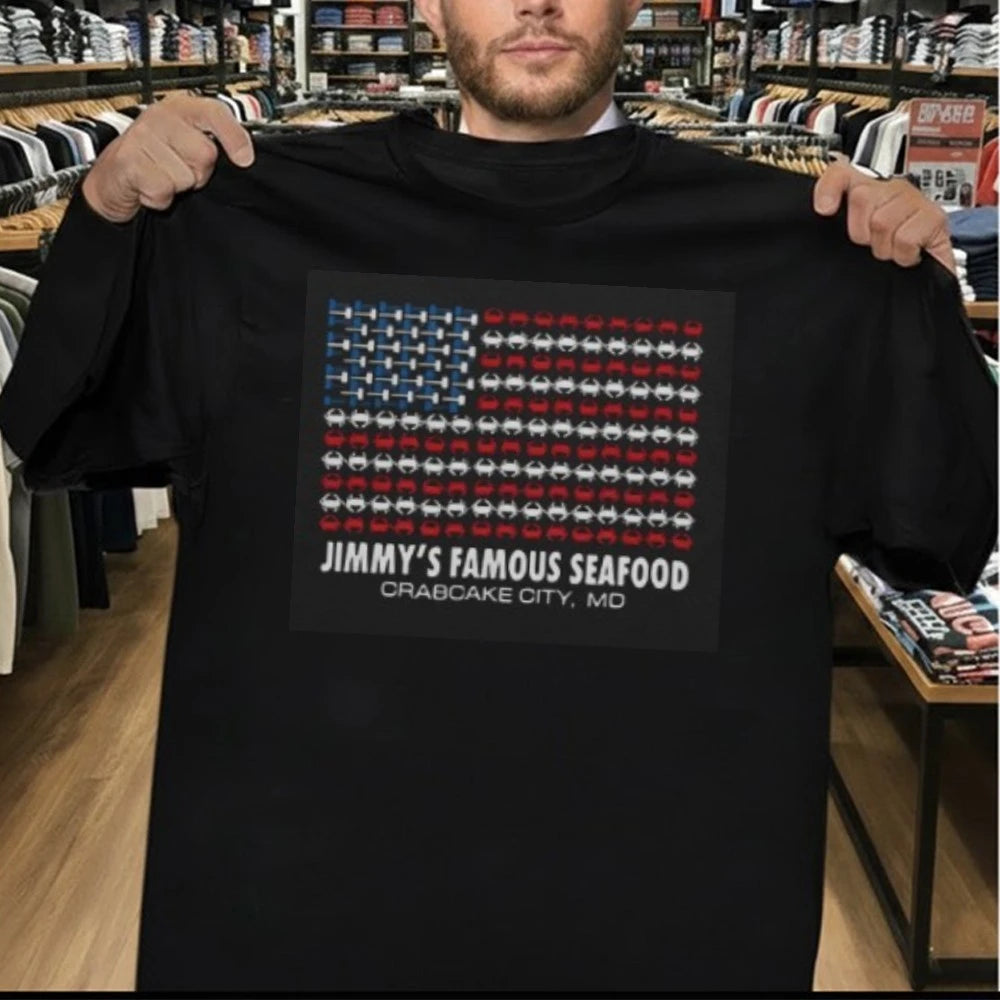 Jimmy’s Famous Seafood Crab Flag Shirt
