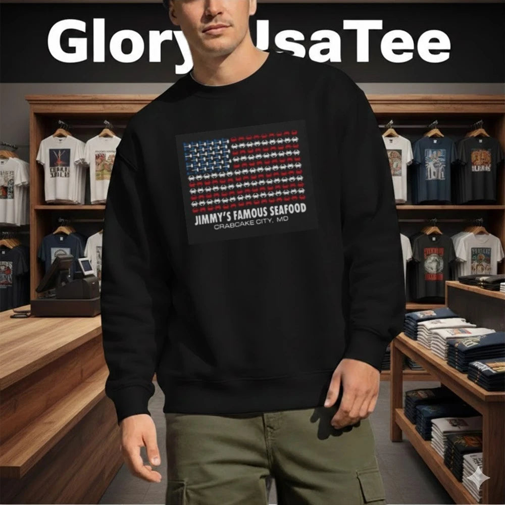 Jimmy’s Famous Seafood Crab Flag Shirt