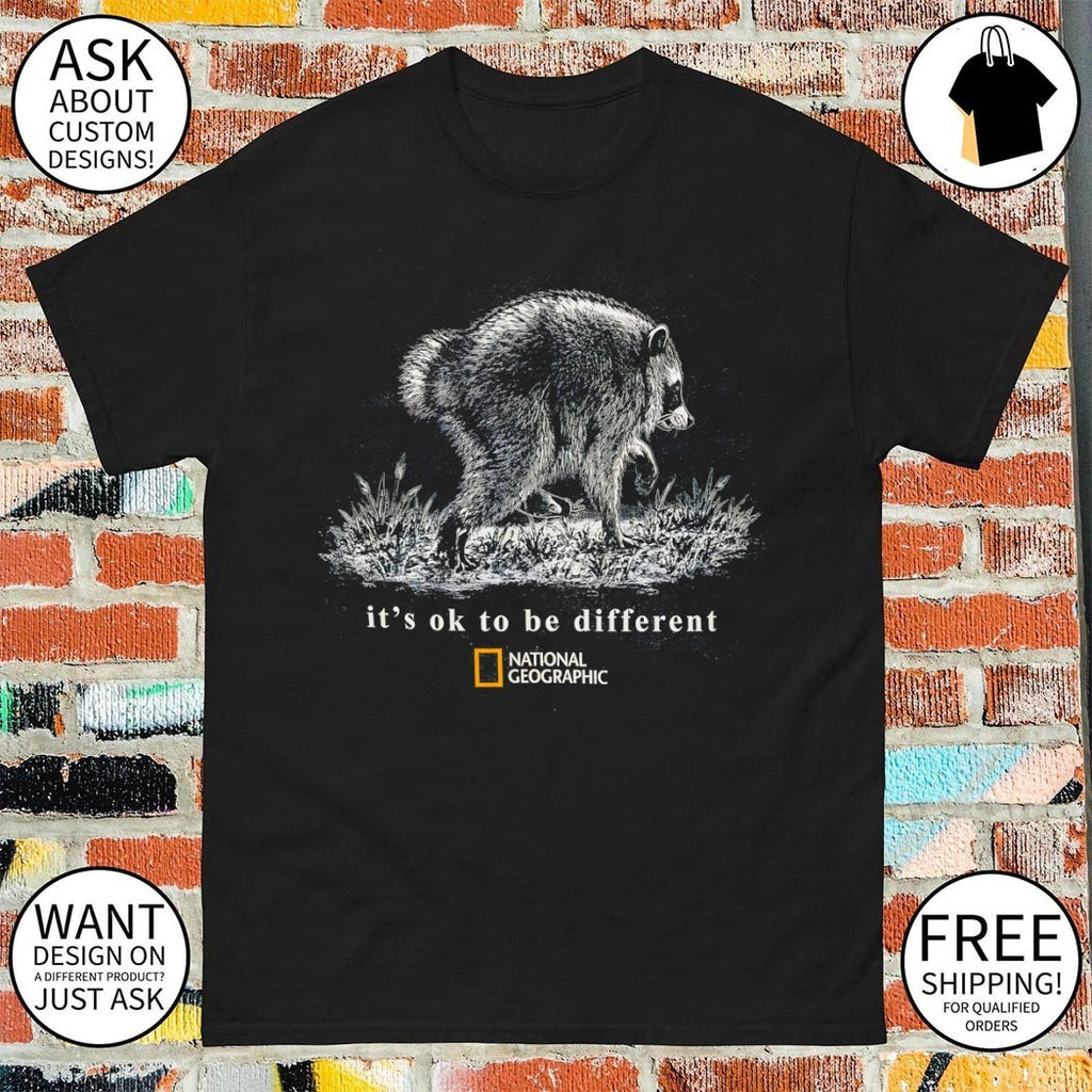 Jimothy Raccoon national geographic it’s ok to be different shirt