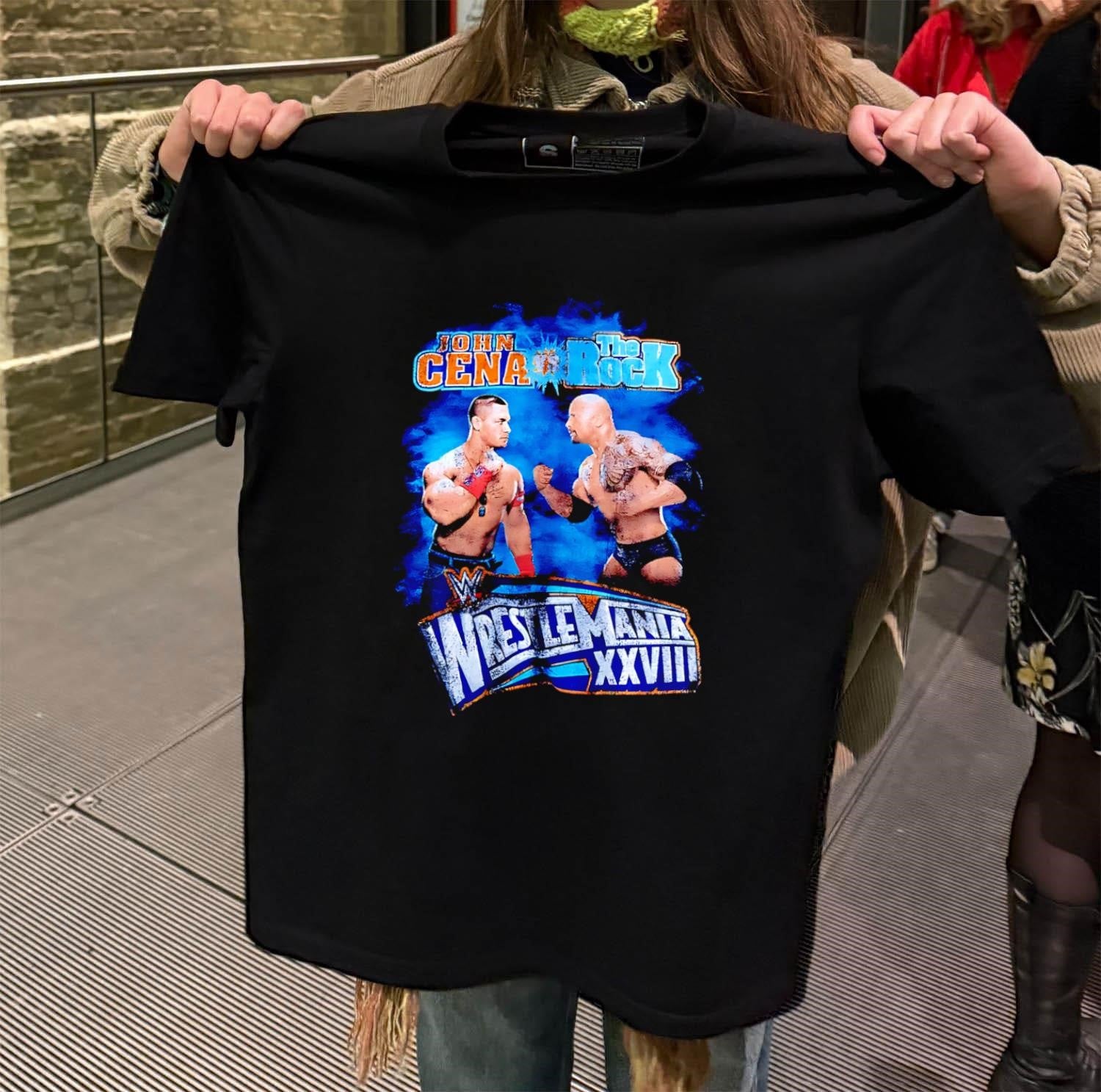 John Cena vs The Rock WrestleMania XXVIII match shirt