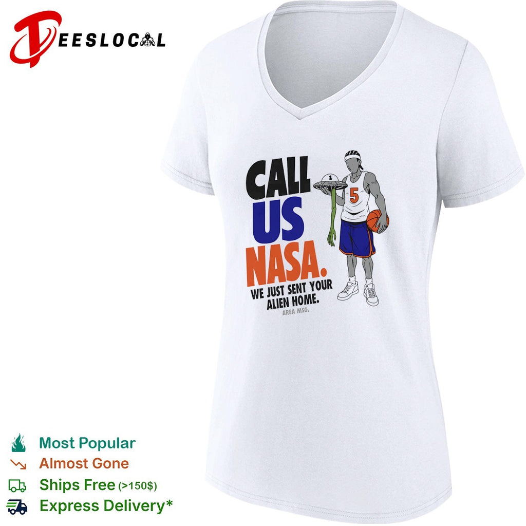 Jose Alvarado New York Knicks NBA Call Us NASA We Just Sent Your Alien Home shirt