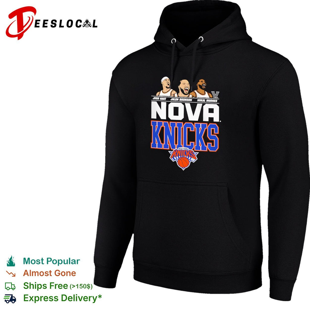 Josh Hart Jalen Brunson Mikal Bridges New York Knicks Villanova Nova Knicks shirt
