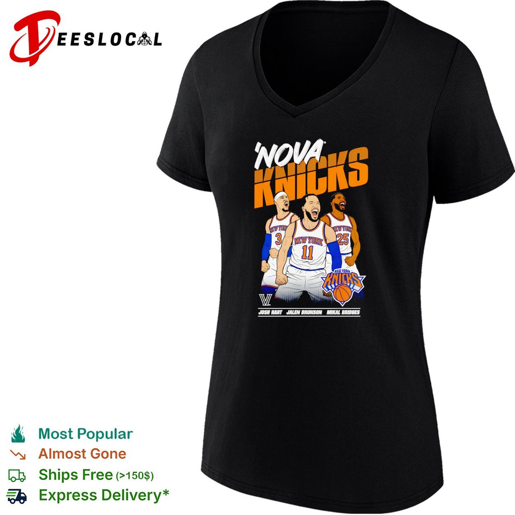 Josh Hart Jalen Brunson Mikal Bridges Nova Knicks New York Knicks NBA shirt
