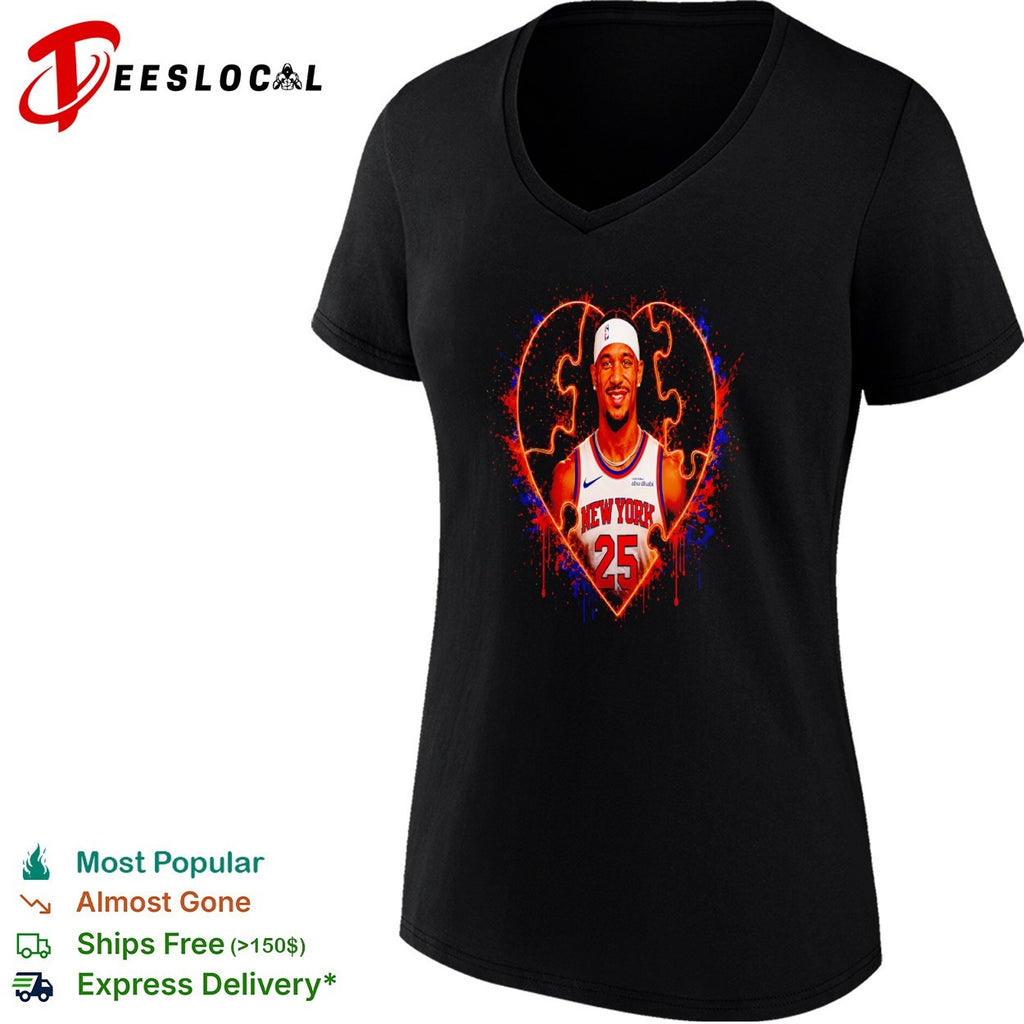 Josh Hart New York Knicks NBA Heart Puzzle shirt