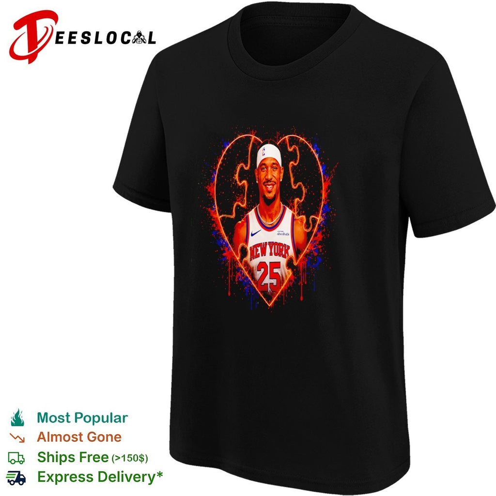 Josh Hart New York Knicks NBA Heart Puzzle shirt