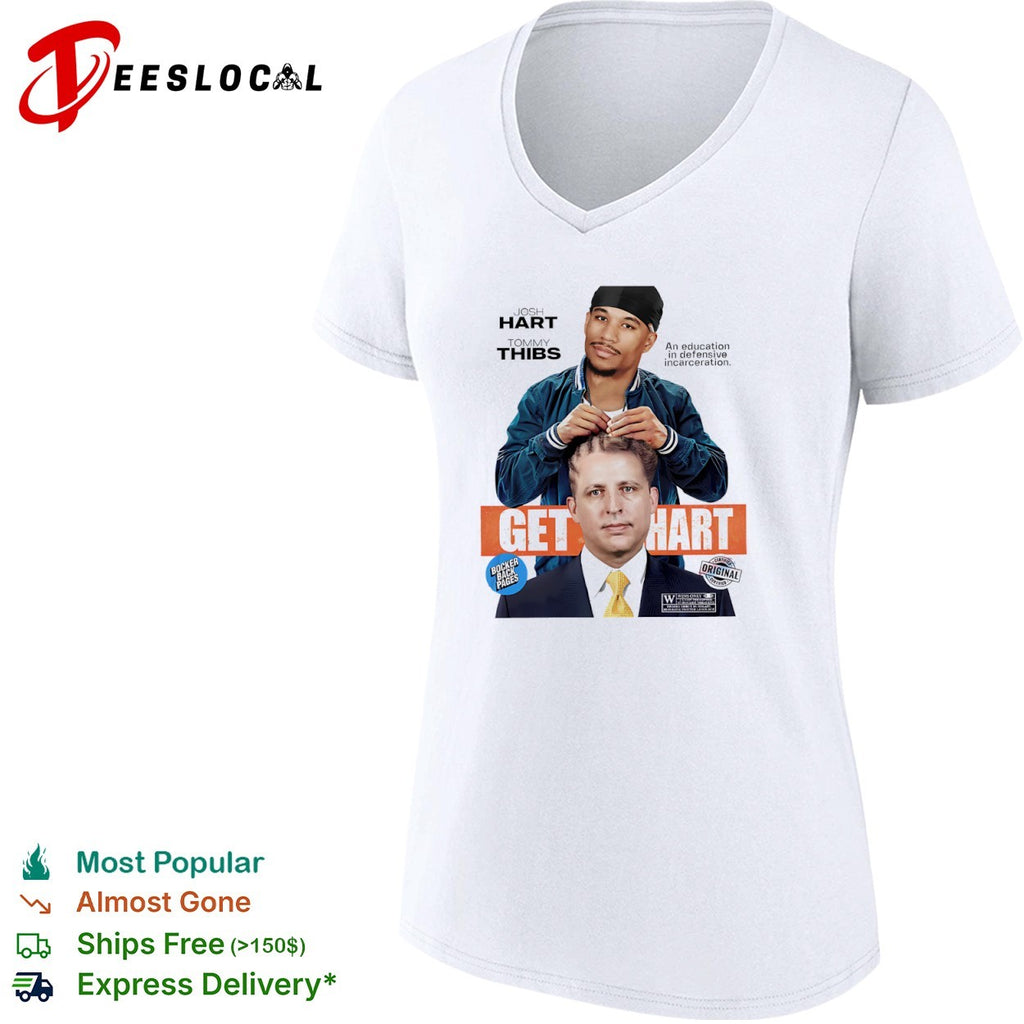 Josh Hart Tom Thibodeau New York Knicks Get Hart parody basketball shirt