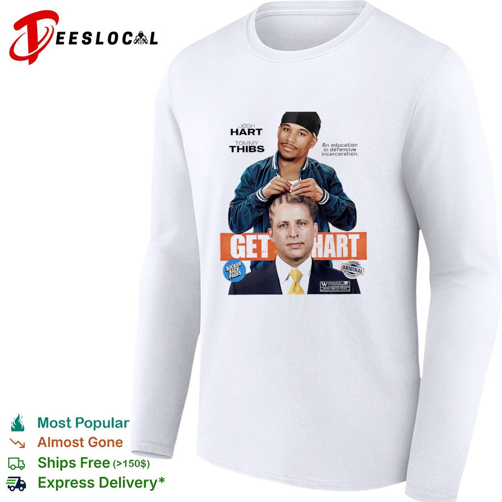 Josh Hart Tom Thibodeau New York Knicks Get Hart parody basketball shirt