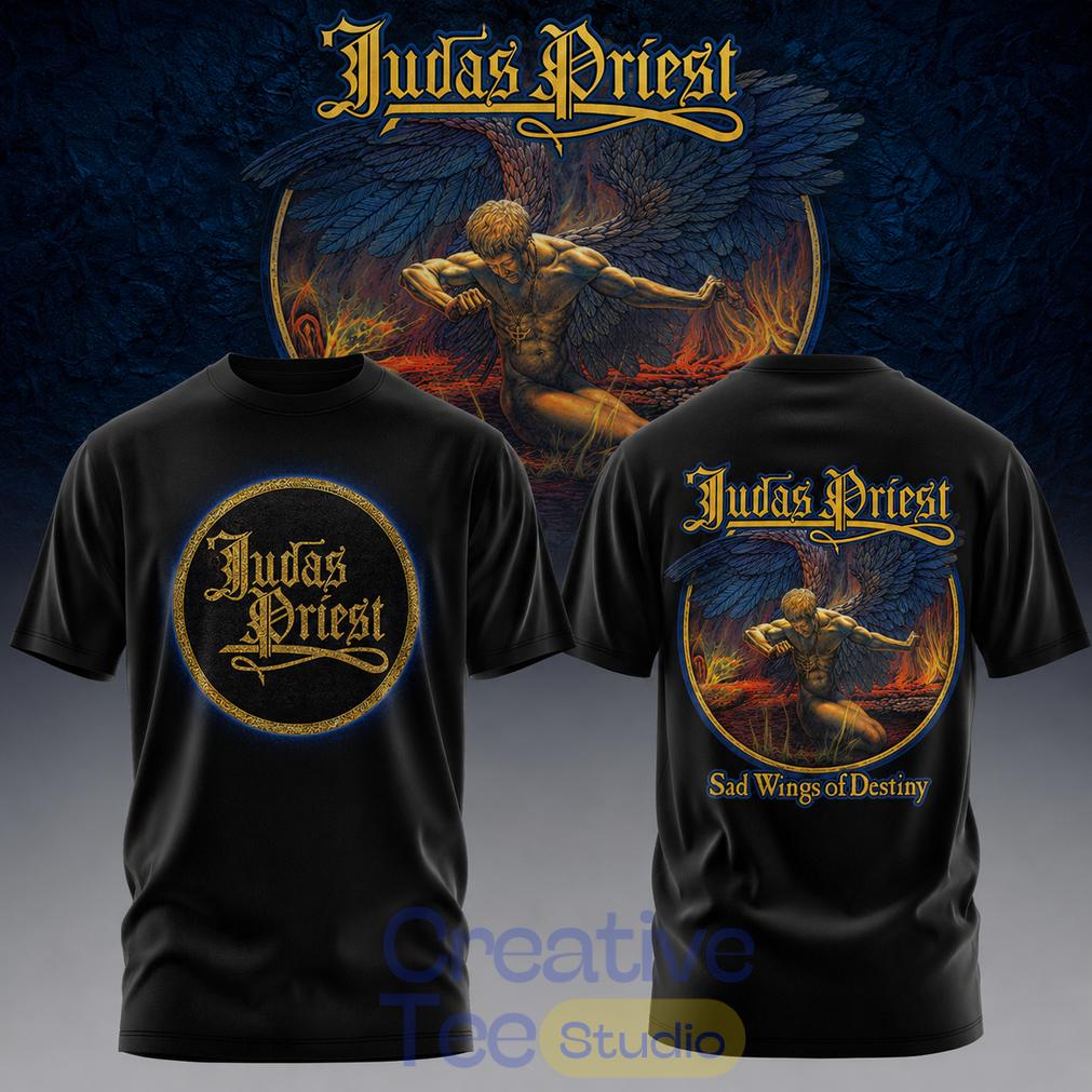 Judas Priest Faithkeepers 2026 Tour Wings Black Edition 3D Shirt