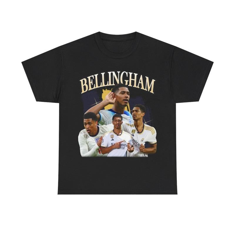 Jude Bellingham Classic Comfort Heavy Cotton Tee Casual Menswear Top Graphics Underwear Man Tshirt Streetwear Shortsleeve...