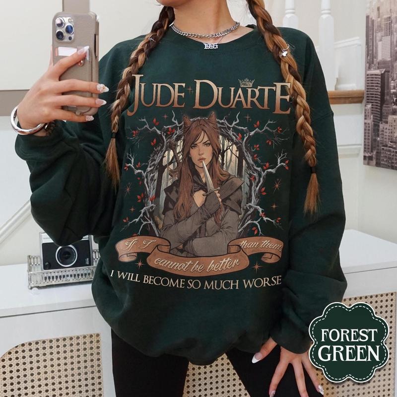Jude Duarte Sweatshirt, The Cruel Prince Hoodie, The Folk Of The Air, Cardan Greenbriar Shirt, Jude And Cardan Shirt,...