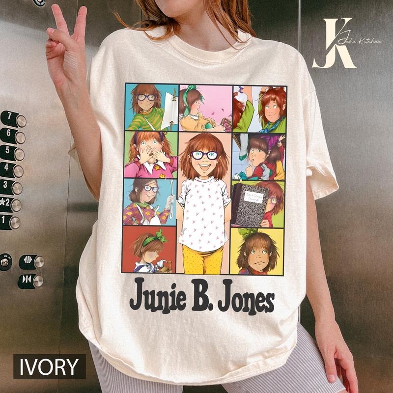 Junie B Teacher T-Shirt, Junie B Jones Comfort Color Shirt, Gift For Teacher, School Theme Shirt, Kindergarten Teacher...