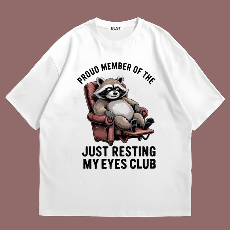 Just Resting My Eyes T-Shirt Gift For Football Fan Comfortable Fit for All-Day Wear Hoodie, Sweatshirt | TeeBloomCo.com