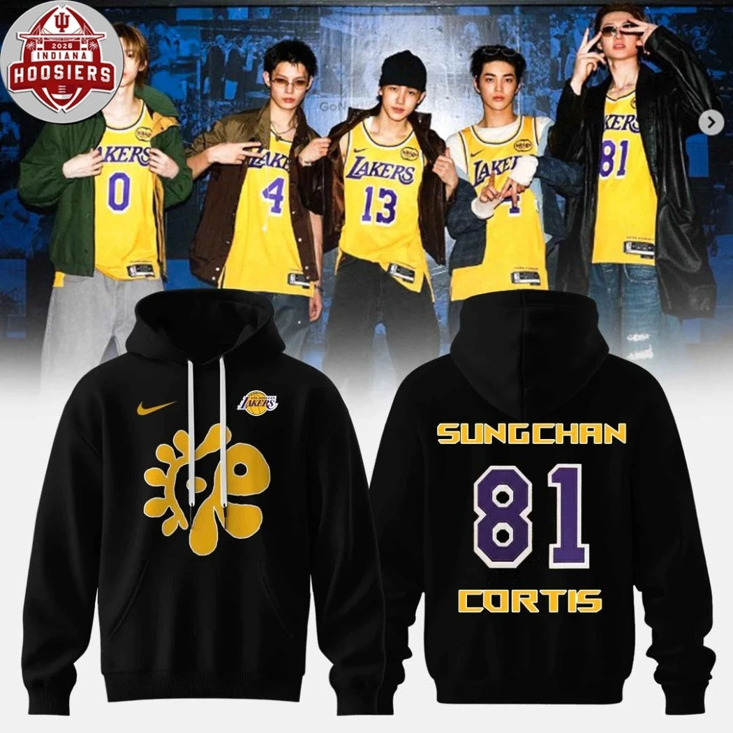 K-Pop Energy x Los Angeles Lakers Logo Two Sided T-Shirt