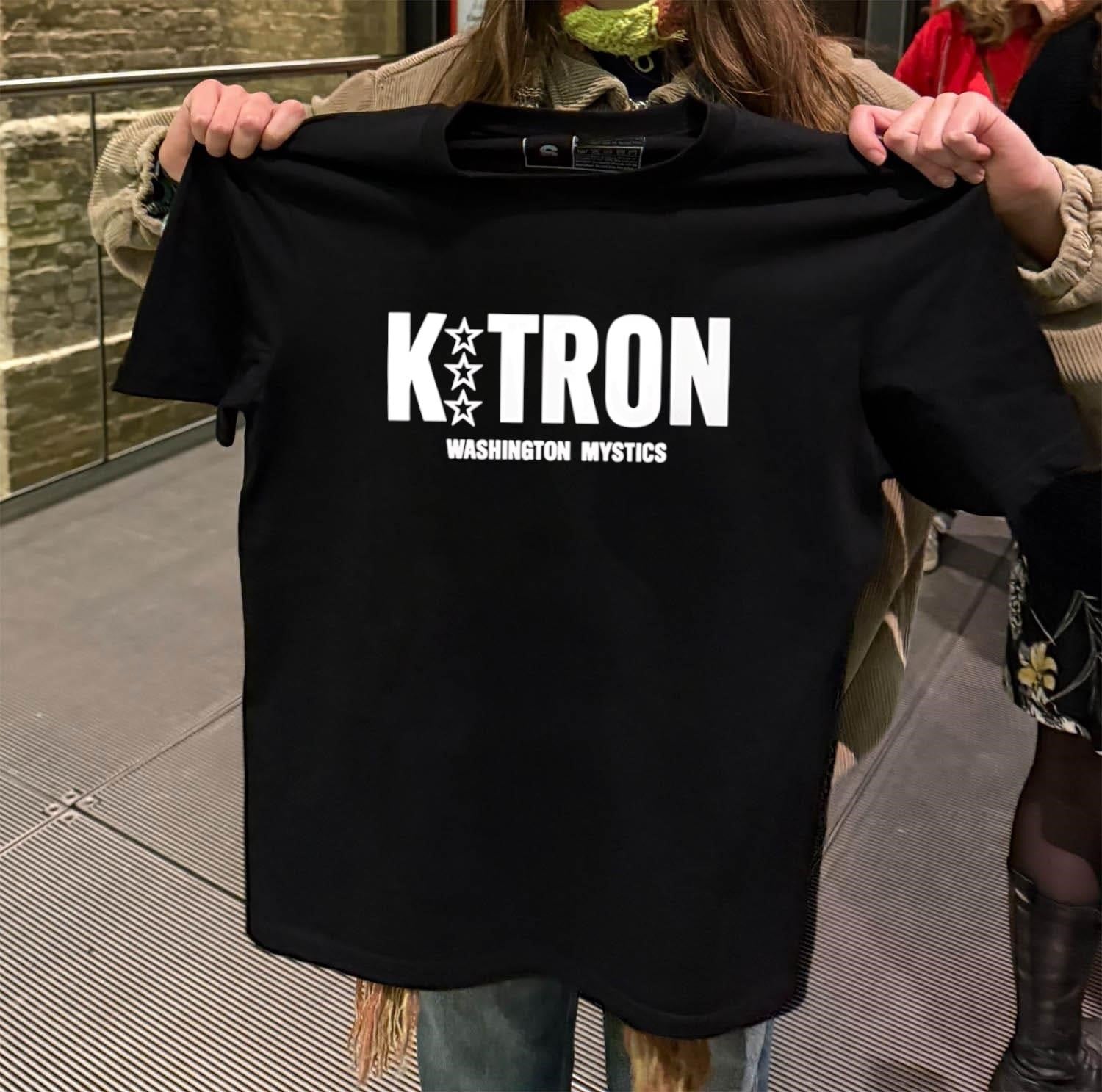 K-Tron Washington Mystics WNBA Basketball White Logo shirt